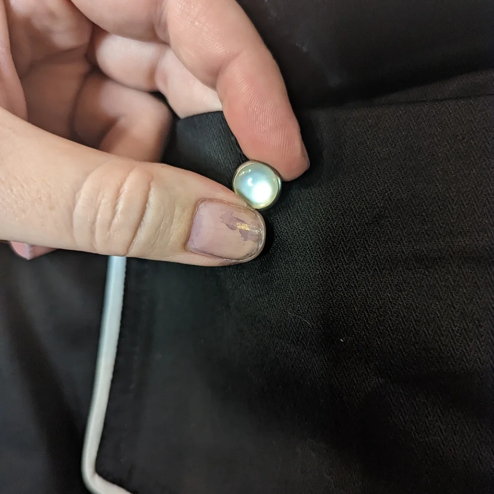 Lucky 13 Western Button Up Mini Skirt Black White pockets 2XL - Picture 5 of 12